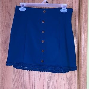 Blue Mini Skirt
